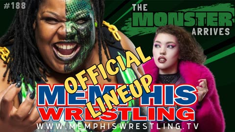 OFFICIAL LINEUP - MEMPHIS WRESTLING - WEEK 188!!