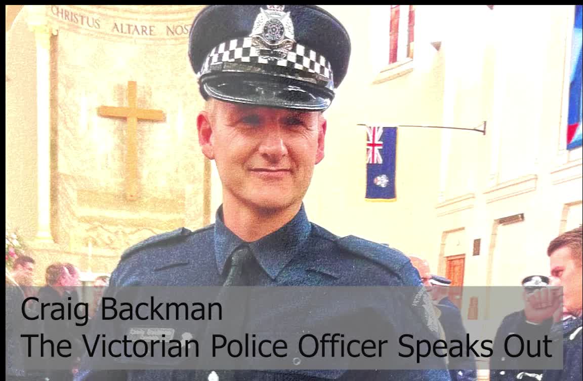 The Victorian Police Officer Craig Backman, speaks Out, Cafe Locked Out