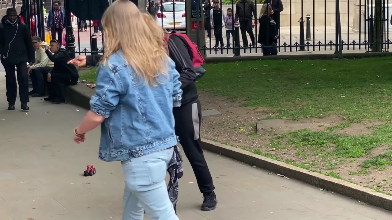 Holding door too early for people public prank