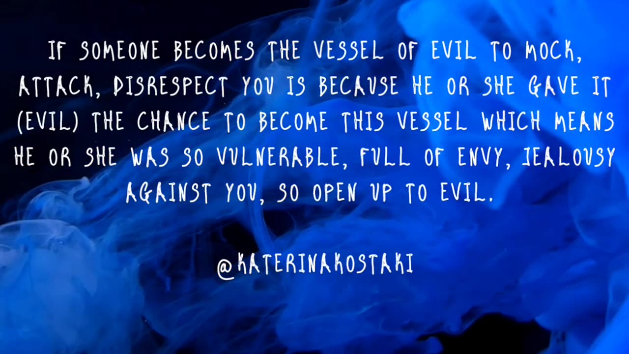 THE VESSEL OF EVIL (INSHIGHTFUL MESSAGES) @KATERINAKOSTAKI