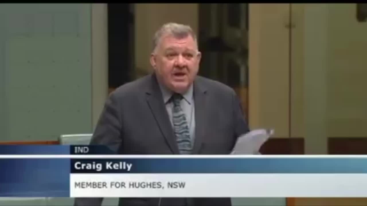 Craig Kelly lays down COVID truths in Australian government