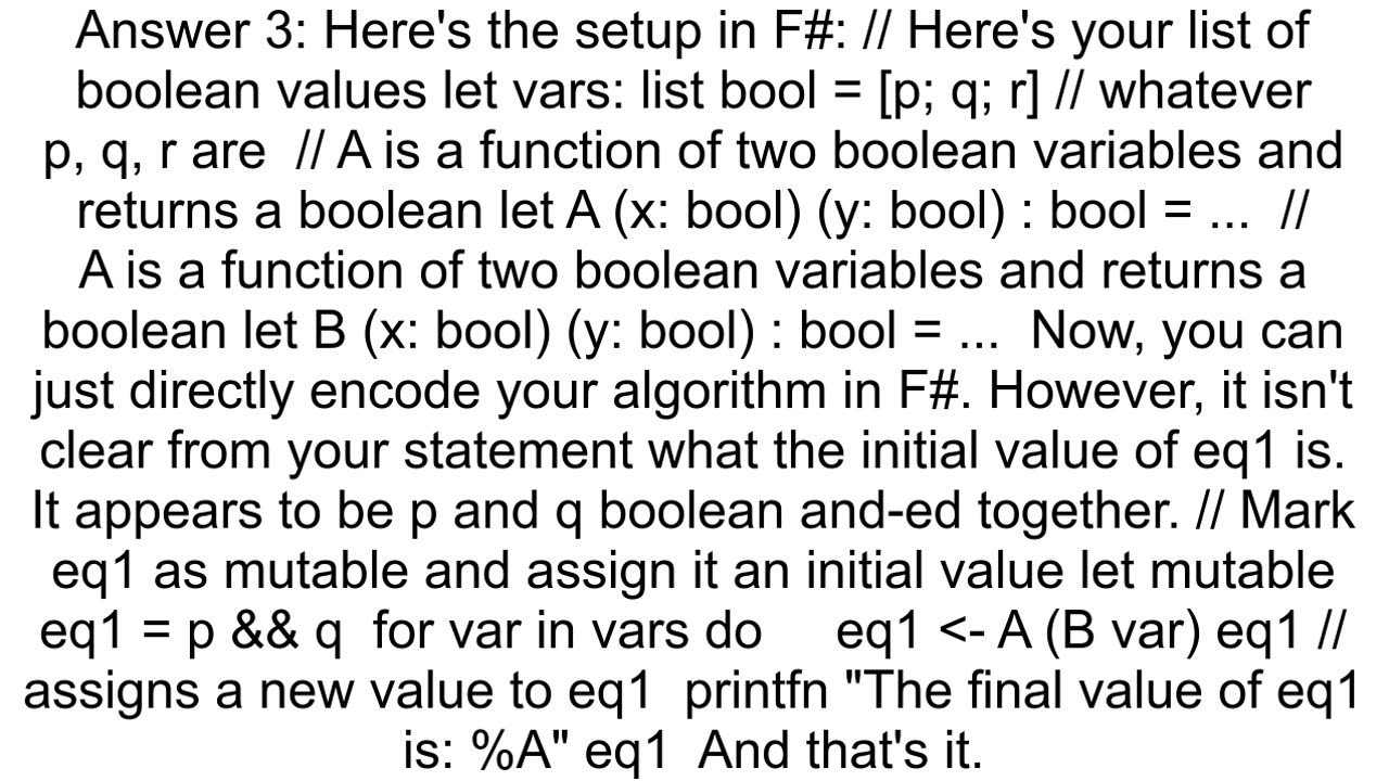 How do I write a loop in F such that the value of a in the previous step is now assigned to b and s