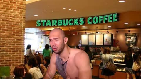 Andrew tate goes to starbucks