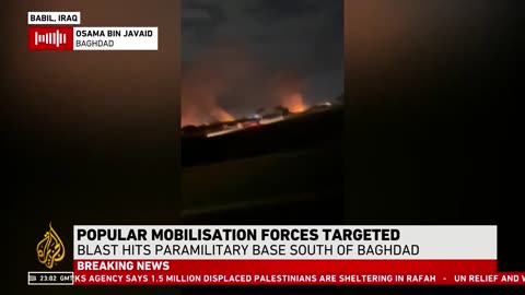 Huge blast at military base used by Iraqi Popular Mobilization Forces