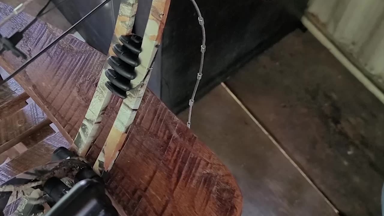 Putting New Strings on a Compound Bow!!
