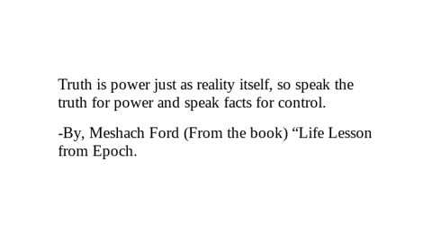 "Life Lesson from Epoch" -Checkout Description