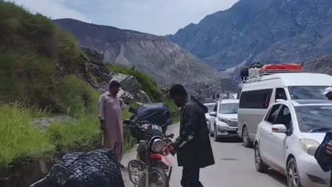 Scenes After Land Sliding at Tatta Pani, Gilgit Baltistan