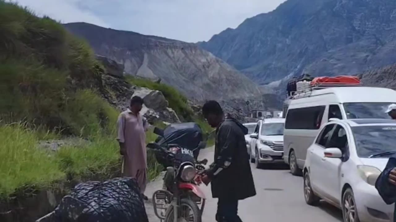 Scenes After Land Sliding at Tatta Pani, Gilgit Baltistan