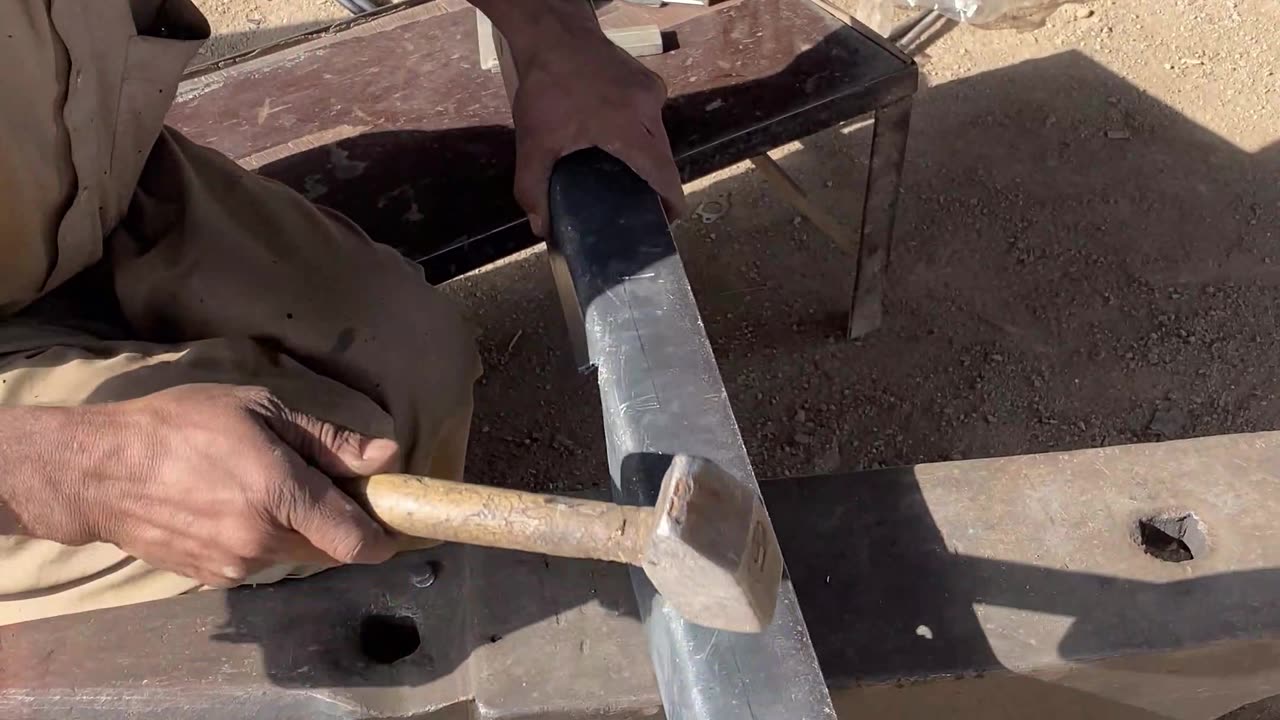 Frame Holing By Hand #frame #shortsvideo #restoration #mechanic #ytshorts