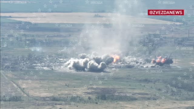 TOS-1 fire somewhere in former Ukraine.