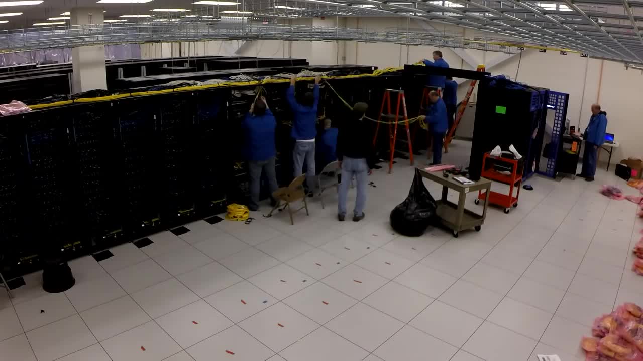 CRAY Supercomputer Install - Time Lapse