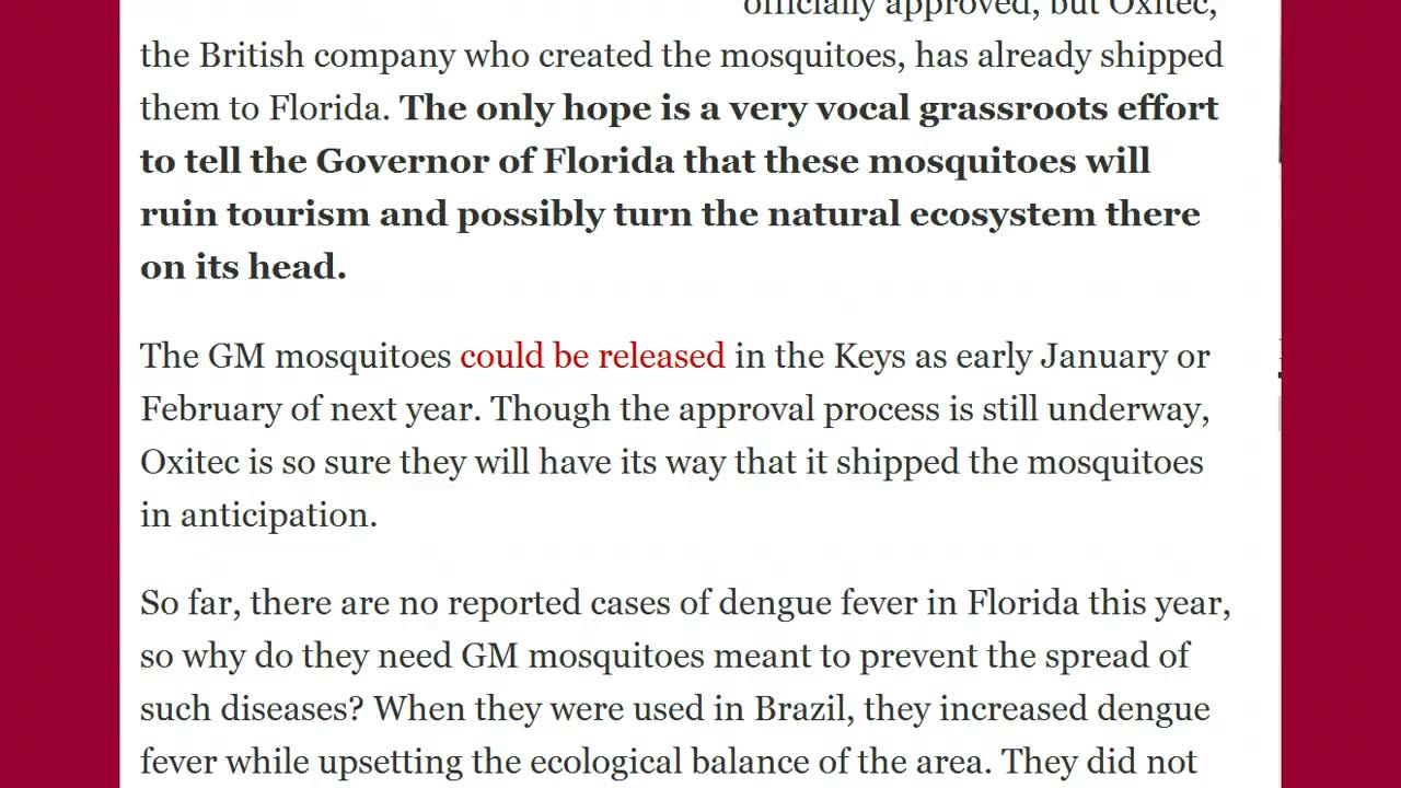 bad mosquitoes