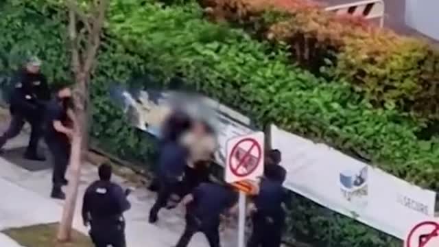 Woman with knife tasered by police outside St Hilda's Sec Sch