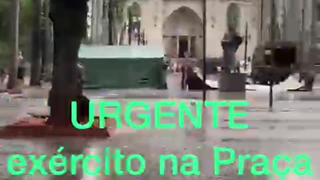EXERCITO BRASILEIRO MONTA MEGA ESTRUTURA NA PRAÇA DA SÉ EM SP