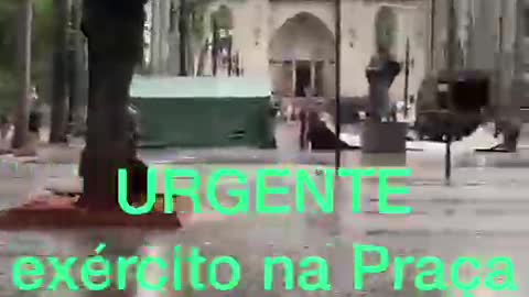 EXERCITO BRASILEIRO MONTA MEGA ESTRUTURA NA PRAÇA DA SÉ EM SP