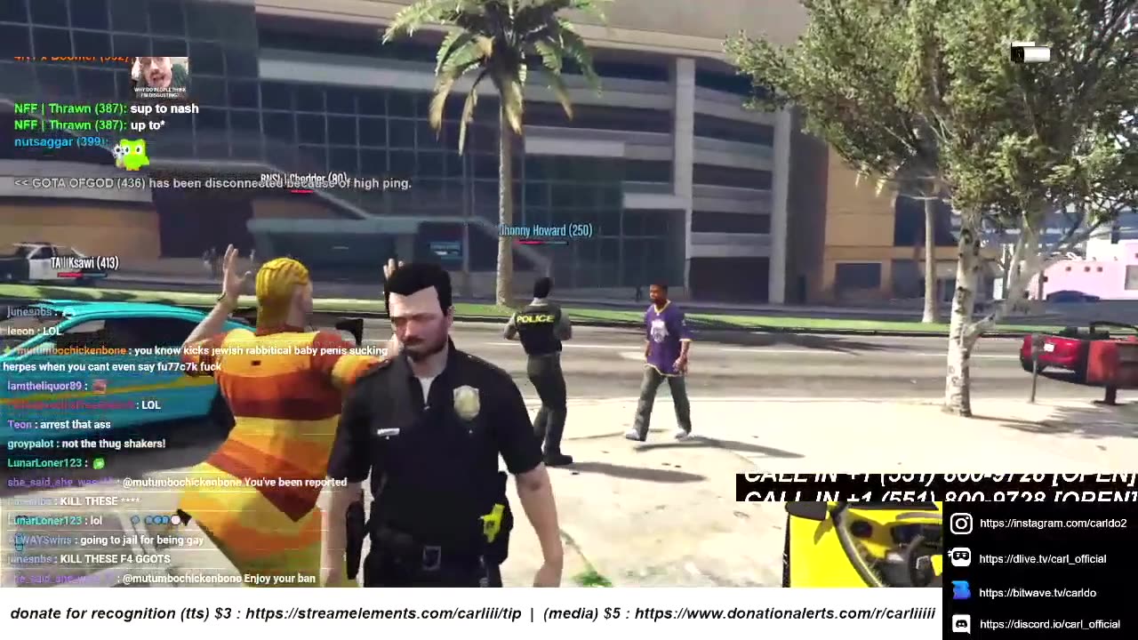 Carl iii Plays GTA V RP (Gets Banned)