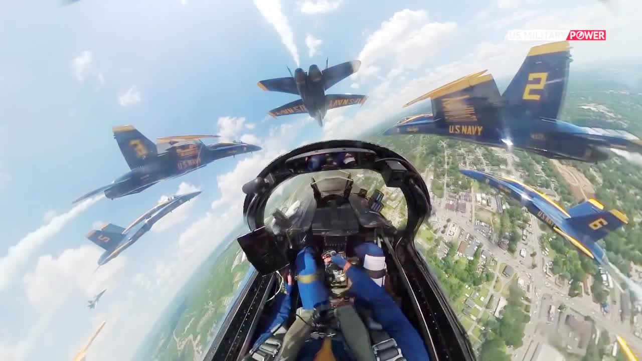 Mind-blowing Blue Angel Cockpit video