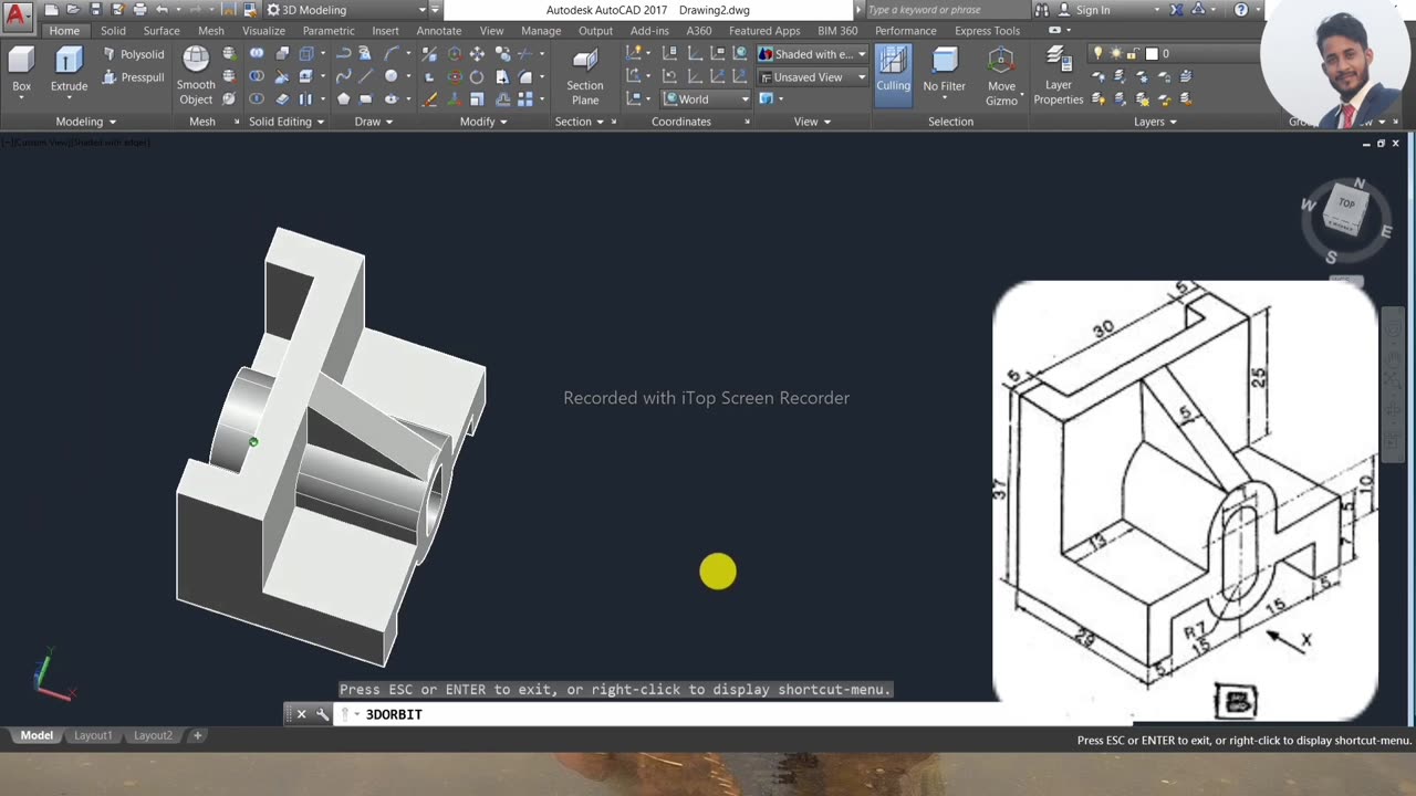 AutoCAD 3D video, isometric drawing, drawing in autocad,