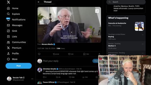 Bernie REFUSES To Say Israel Committing Genocide _ The Kyle Kulinski Show