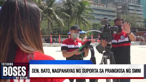 Sen. Bato, nagpahayag ng suporta sa prangkisa ng SMNI