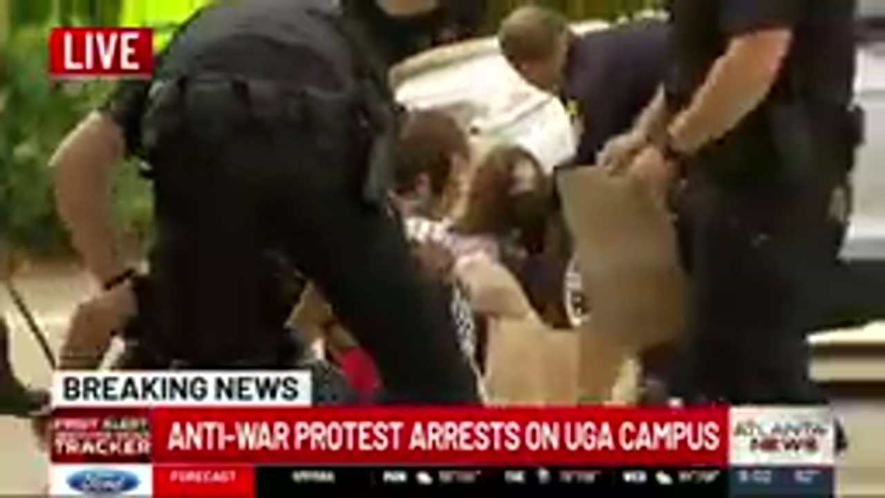 Anti-Israel Pro Palestine Protesters Arrested At The University of Georgia