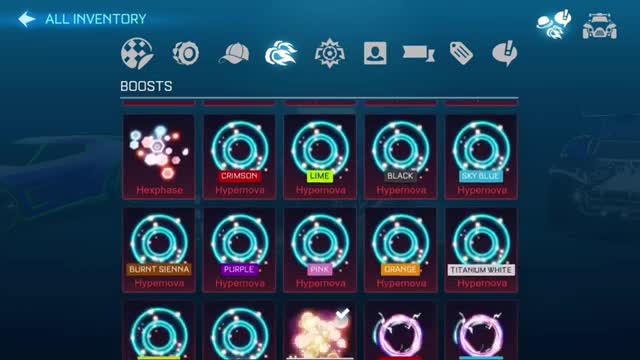 Garage Overview Rocket League Sideswipe Season 5