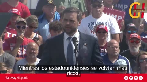 J.D. Vance, Rally en Michigan. - Censura y corrupción en la administración Biden-Harris.