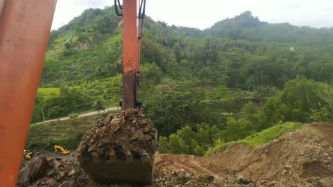 this is how it feels to ride on an old excavator | HITACHI EXCAVATOR