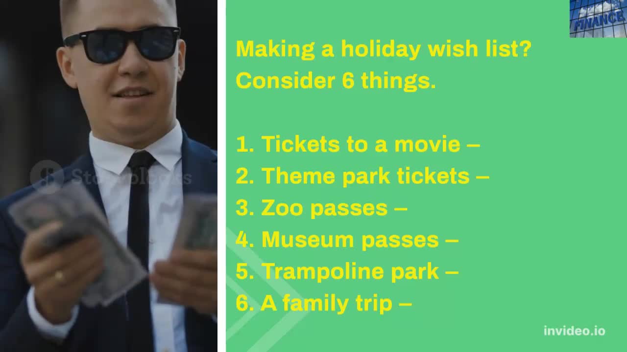 Making a holiday wish list Consider 6 things.