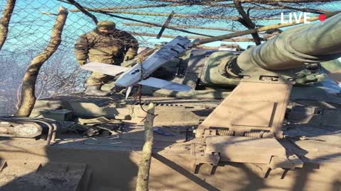 A fence net caught a Russian kamikaze drone.