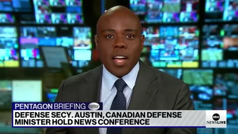 DEFENSE SECY. AUSTIN, CANADIAN DEFENSE MINISTER HOLD NEWS CONFERENCE