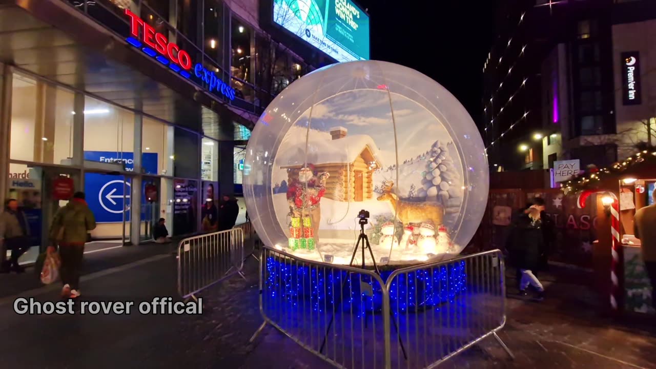 Christmas fair in glasgow scotland uk| night time view of fairvisit food stall|a night in glasgow uk