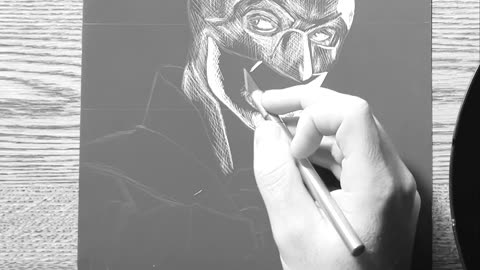The Batman Drawing (Scratch Art)