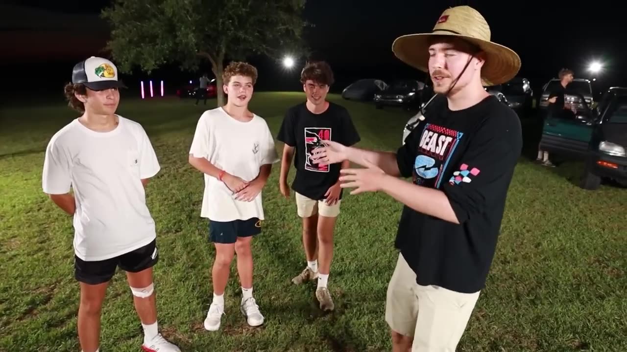 Mr.Beast giving 40,000,000th Subscriber 40 Cars
