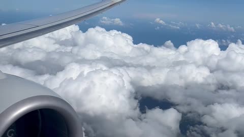 Airplane Relaxing Video Above The Clouds
