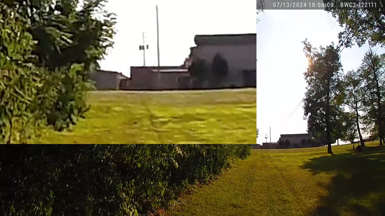 Trump Rally Butler PA 07/13/2024 Assassin running across roof of AGR
