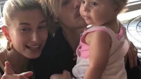 Justin,Hailey and 🥰 cute baby #justinbieber #haileybieber