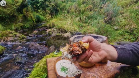 BAKING SNAILS 😉 all prepared in nature #asmr Cooking 🔥