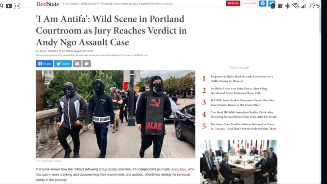 Jury intimidation in Antifa-Andy Ngo case