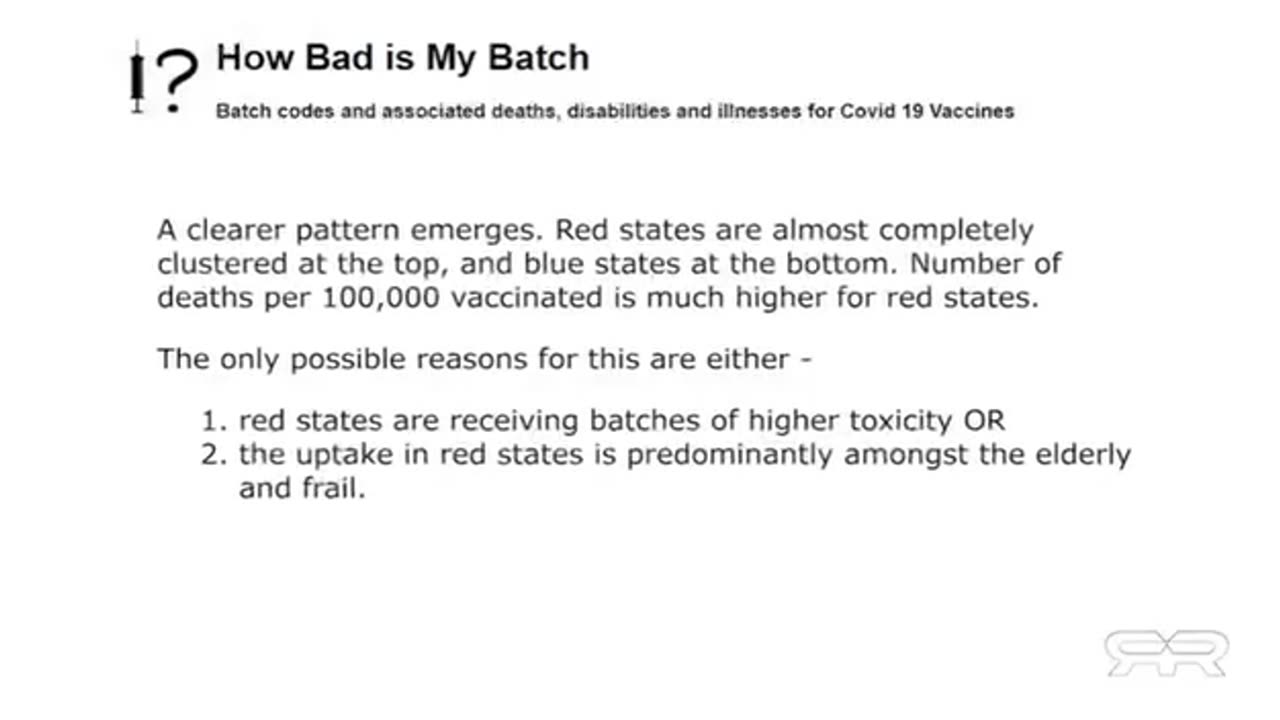 Scientist identifies toxic batches of covid vaccines.