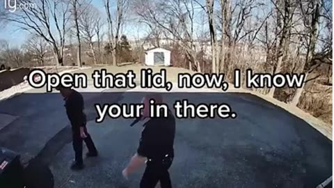 Criminal Hiding in Homeowners Garbage Can! Hilarious Clip