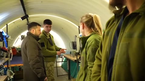 Zelensky Visits New Underground Hospital Near Front Lines