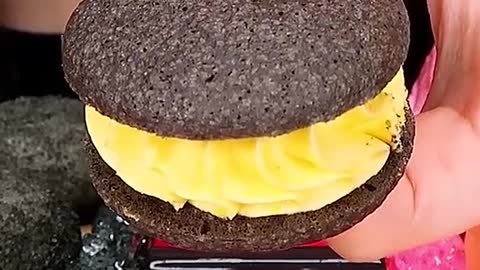 Black vs Pink Food #zoeyasmr #zoeymukbang #bigbites #mukbang #asmr #food #먹방 #틱톡푸드 #blackfood #pinkf