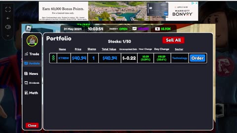 I am a bad stocker in Roblox stockrise