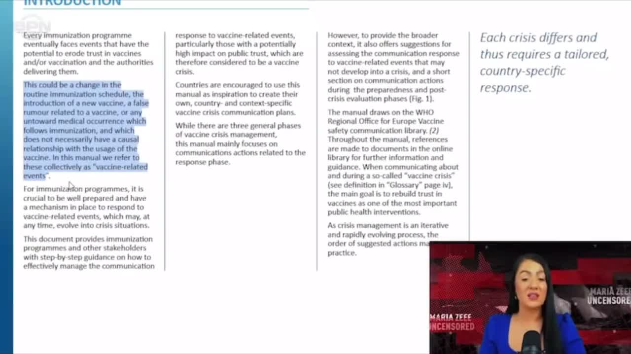 The WHO advises Doctors to blame adverse events on anything but their sacred vaccine..