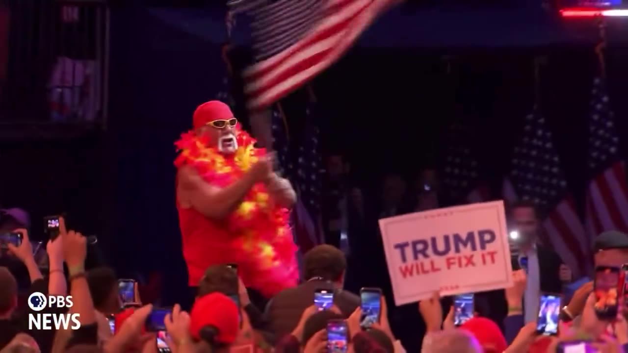 Hulk Hogan Makes Surprise Entrance At Trump's Madison Square Garden Rally