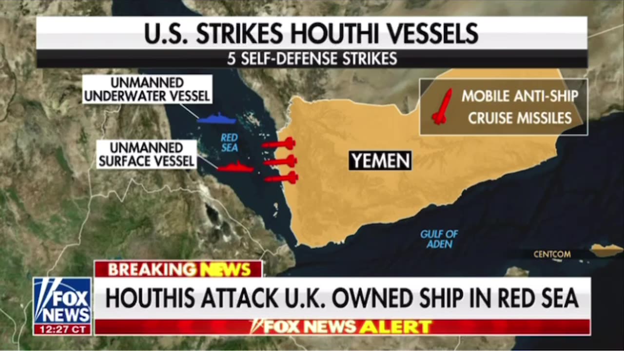 Houthis attack UK owned ship in Red Sea