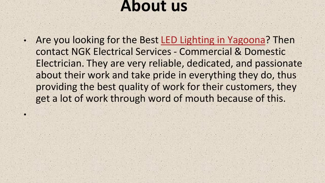 Best LED Lighting in Yagoona.