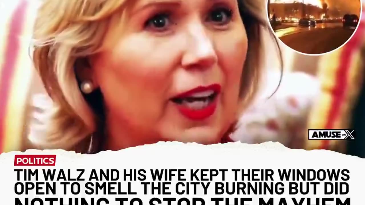 Gwen Walz is a nut job who sniffs burning tires