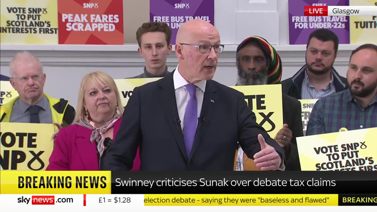 Rishi Sunak made a 'foolish decision', says SNP leader John Swinney Sky News